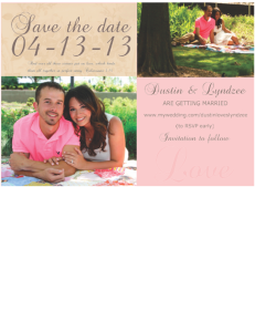 Save the Date - Lyndzee Vieweg