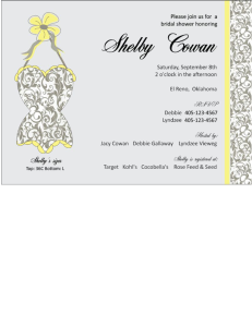 Bridal Shower Invitation